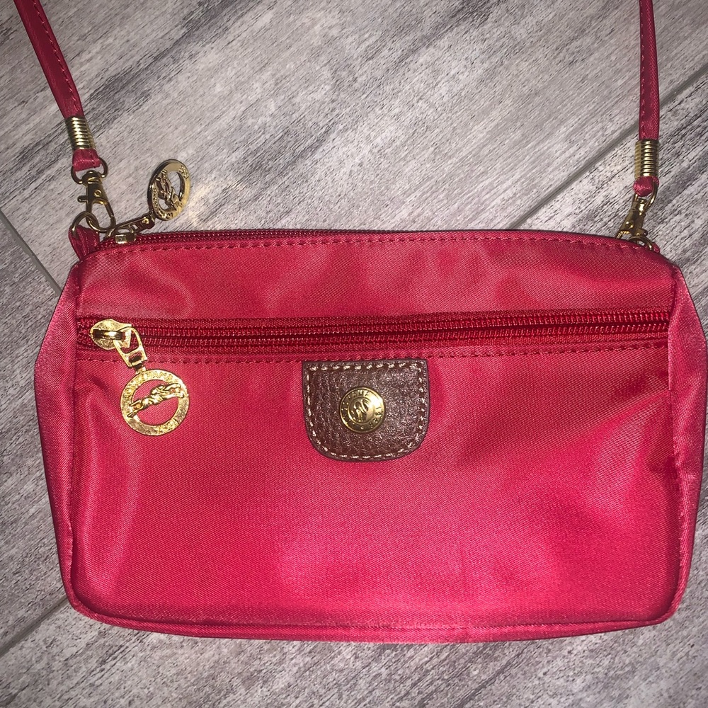 Red Longchamp Crossbody Purse